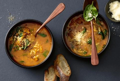 Schnelle Kürbis-Minestrone